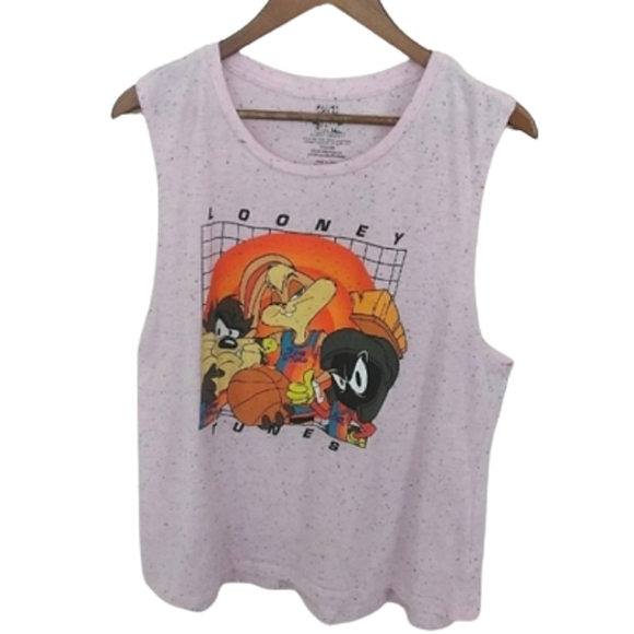 Looney Tunes Marvin the Martian Taz Tweetie Bird Space Jam Legacy Shirt Tank Top - Picture 1 of 9